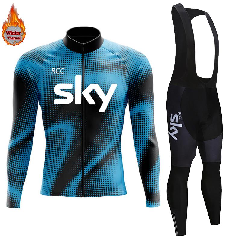 2026 Winter Warm Cycling Clothing Set Thermal Fleece Cycling Jersey Men's Mtb Clothing Man Blouse Uniform Bicycle Clothes Complete Set
