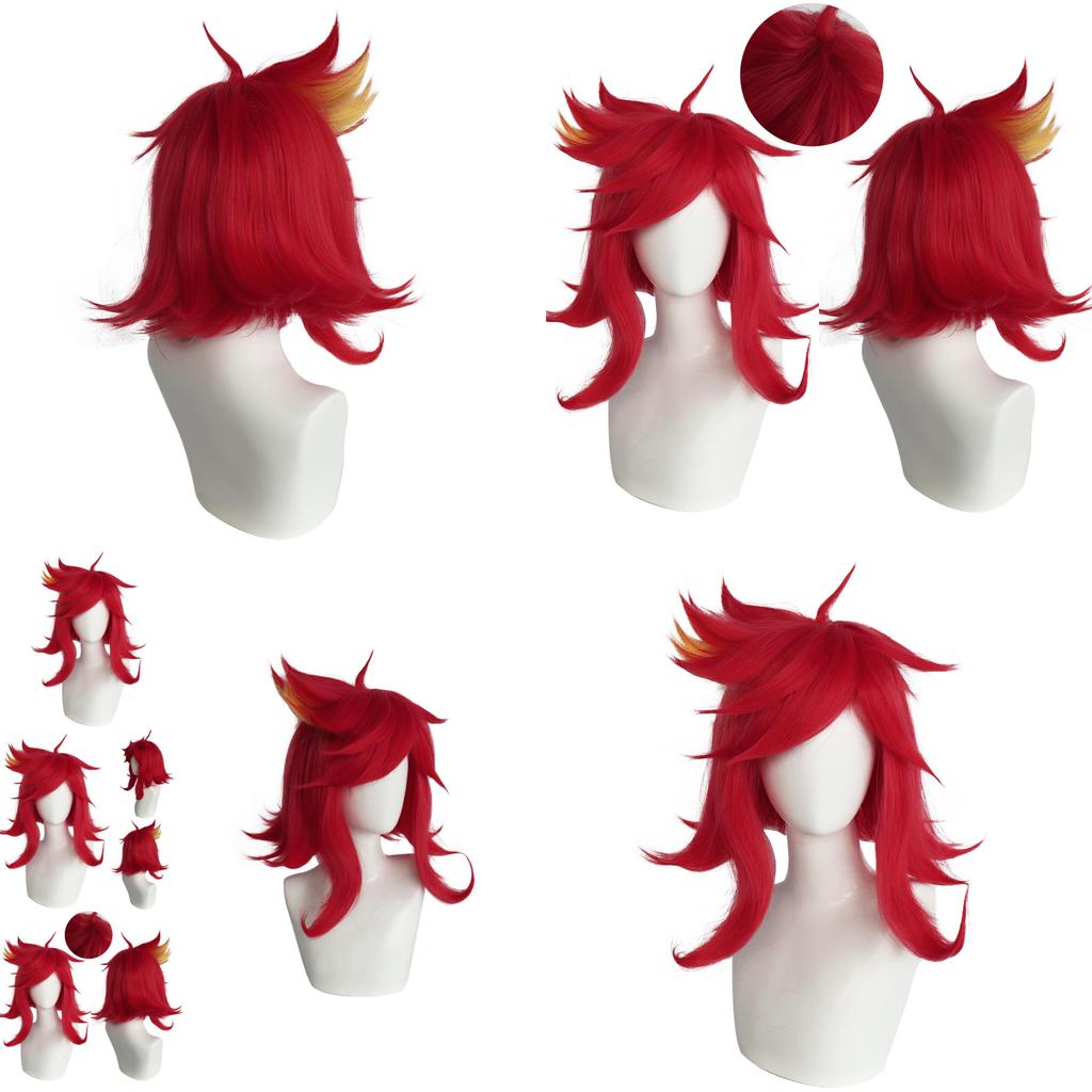 Hazbin Hotel Niffty Cosplay Wig With Layered Topper For Costume Parties And Role Play