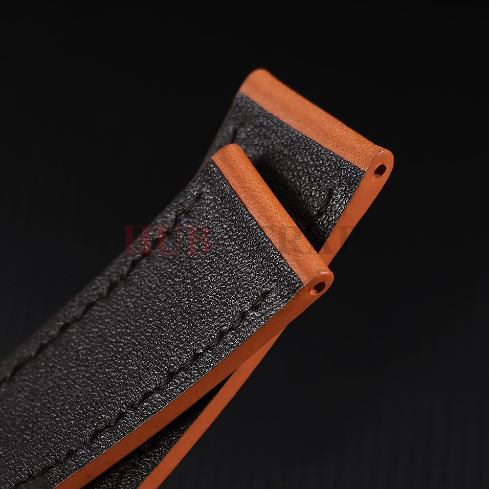 Handmade Oil Wax Genuine Leather Strap 20mm22mm Retro Vintage Top Layer Cowhide Business Bracelet Watche Watchband for Men Women
