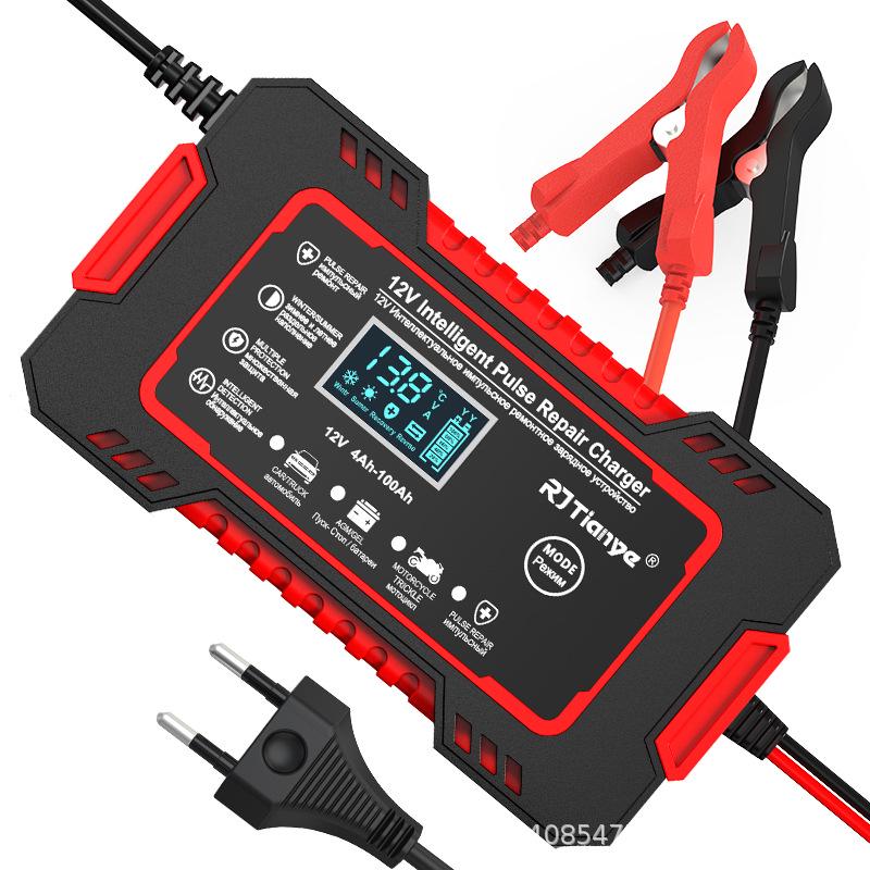 12V Smart Pulse Repair Charger for Car and Motorcycle Batteries