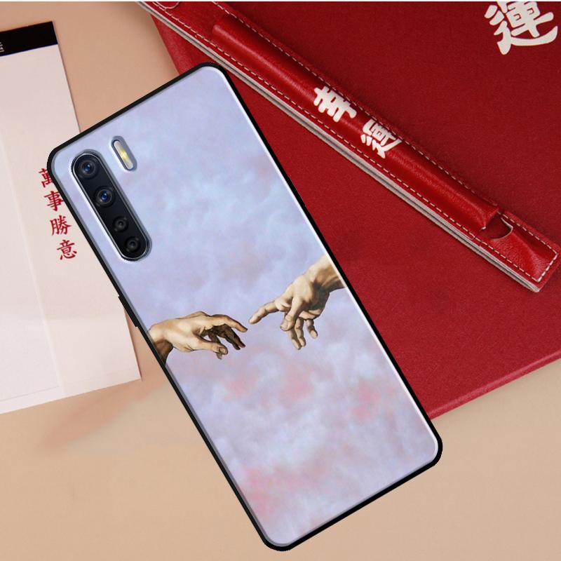 Renaissance Art Painting Case For Oppo A94 A18 A74 A57 A17 A77 A38 A58 A78 A98 A54 A80 A60 A40 A96 A76 A16 A15 A5 Pro