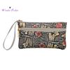 Mini Wallet Stylish Purse Multifunctional Women Coin Zippered Handbag with Lanyard Waterproof Wear-Resistant Large
