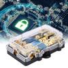 24V 60A Car Auto Stereo Audio Circuit Blade Fuse Holder Box Block 1 in 3 Ways Out
