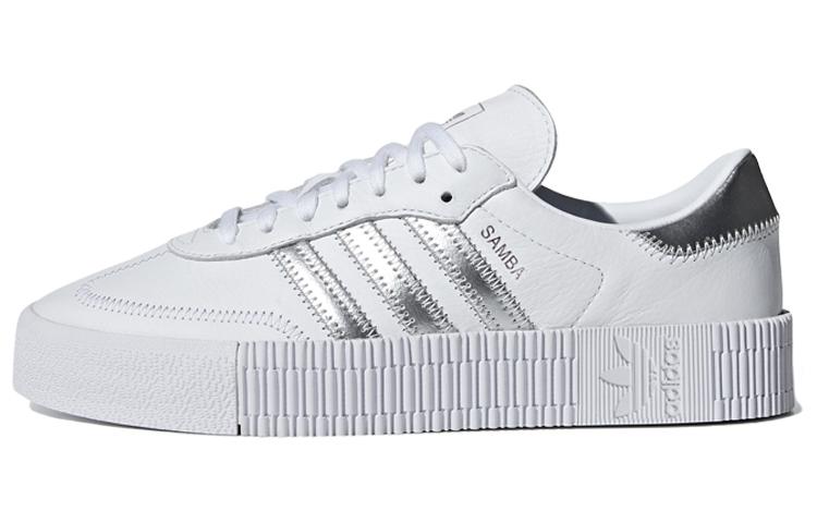 Sambarose Wmns Adidas Originals  Cloud White Silver  Women s EE9017 38⅔