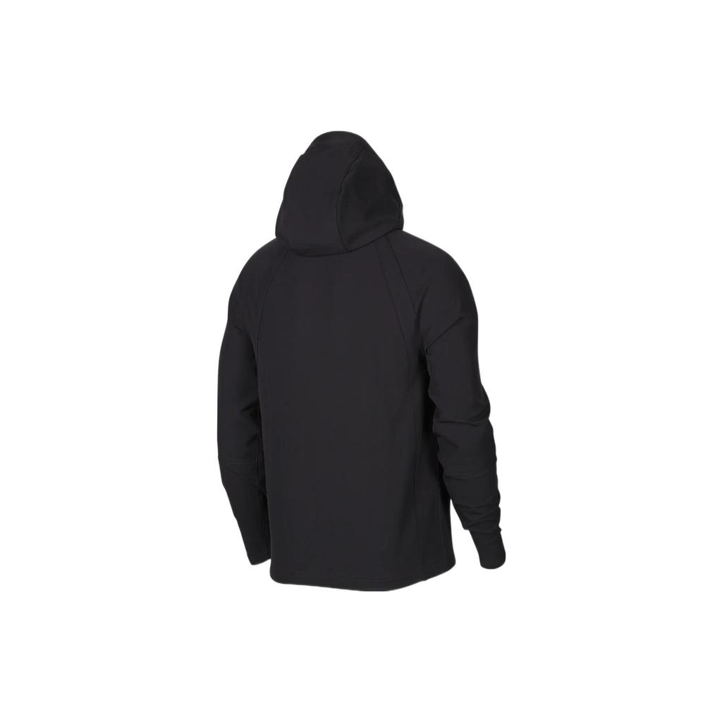 Jordan Solid Color Classic Jumpman Logo Print Hooded Jacket Men Outerwear Black DV1283-010