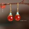 Jinhua Red agate earrings