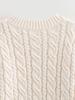 Autumn Chunky Knit Cable Long Cardigan for Women - Single-Breasted Design