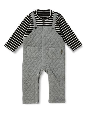 Star Pattern Knit Quilted Overalls Coveralls G 80 for Boys [Kids Zoo]