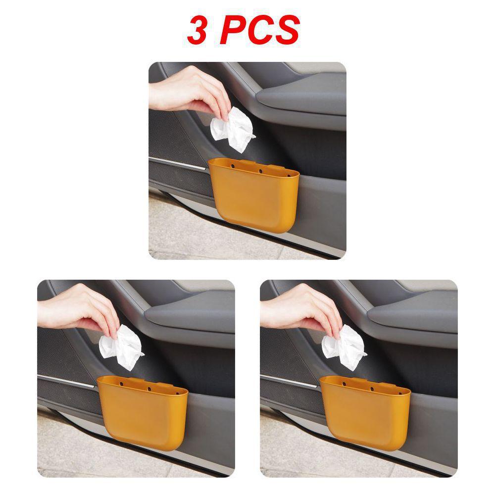 2~5PCS Small Garbage Bin Portable Double-button Design Car Interior Accessories Car Garbage Cans Creative Car Accessories