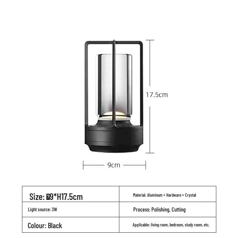 Portable Decorative Bedside Table Lamp for Bars, Restaurants, and Outdoor Camping