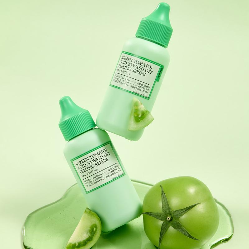 FULLY Zielony Pomidor Kwasowy 20 Zmywalne Serum Peelingujące 50ml