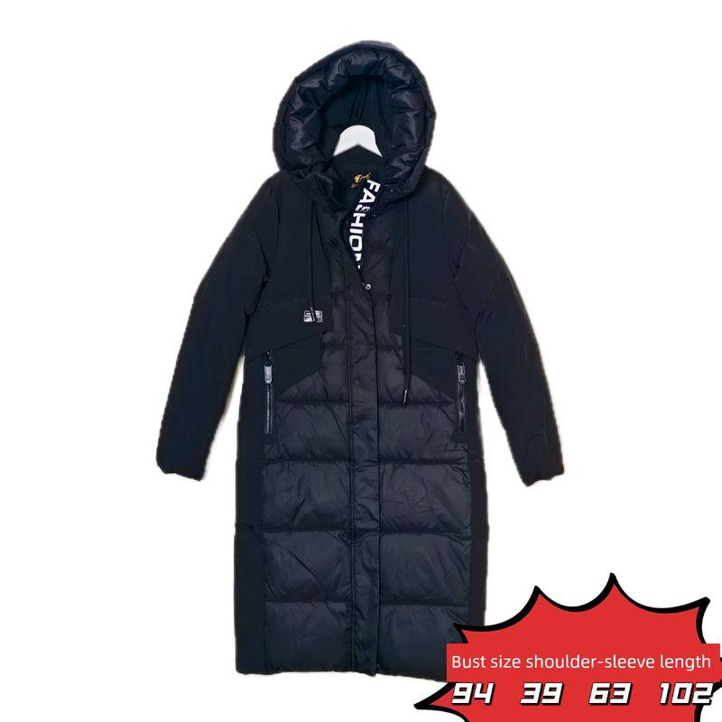 

Export Export Fashion Original Single Factory Prenatal Sample Clothes Short Thickened Hooded Cotton Jacket Female Multi-Pocket Workwear Student Black Front Door Letters