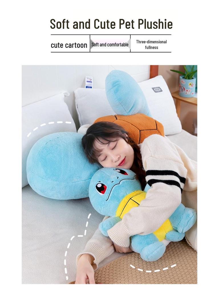 Adorable Squirtle Plush Turtle Toy - Cute Pokemon Stuffed Doll