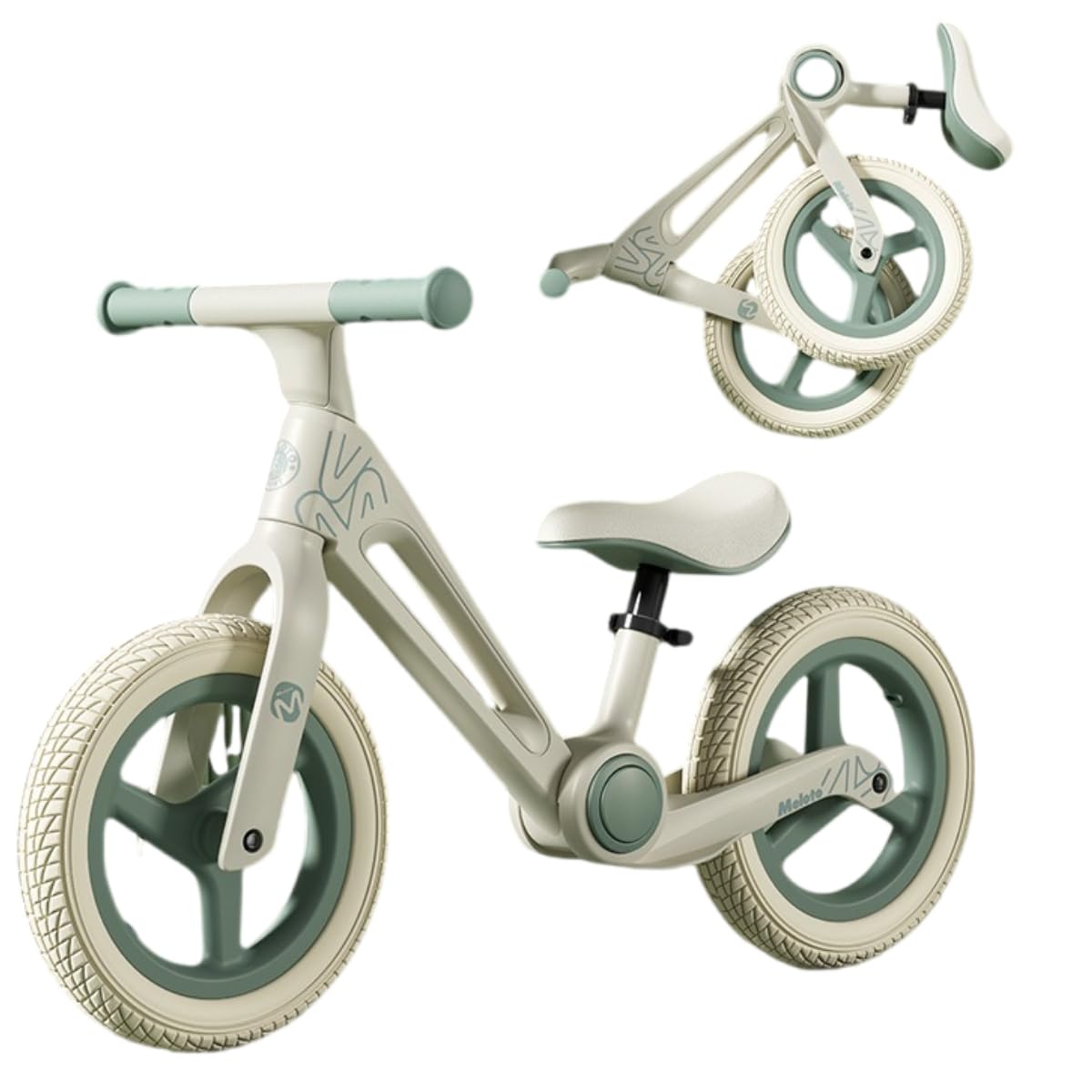 

Little Bean Kick Детский регулируемый возраст Детский подарок на день рождения Велосипед без педалей, Велосипед, Велосипед, Складной, Седло, 2-7, Сборка в одно касание, (Зеленый, 12-дюймовый зелёный