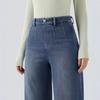 High Stretch Jeans Spring Autumn Casual Loose Artistic Straight Pants Vintage Streetwear Women Clothing High Waist Cargo Jeans