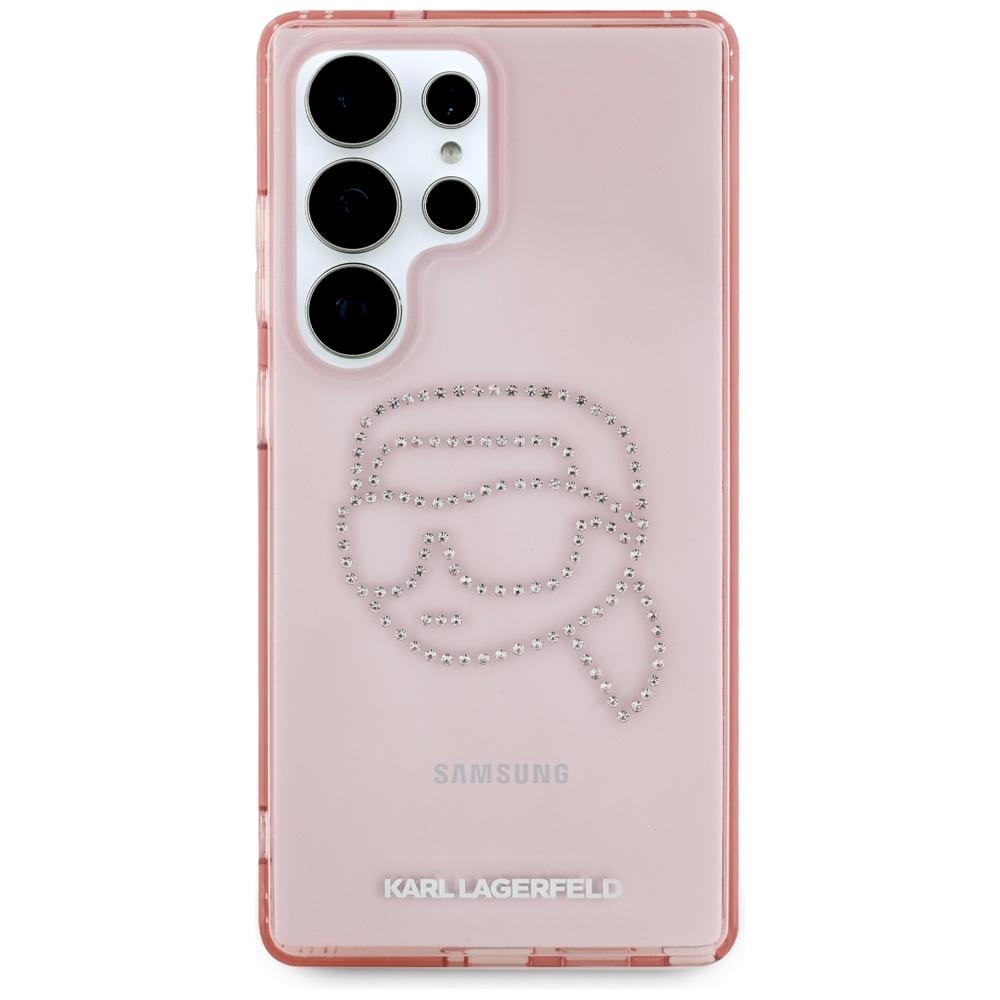 Pouzdro Karl Lagerfeld Kamínky K. Hlava Logo Pro Samsung Galaxy S25 Ultra Růžová