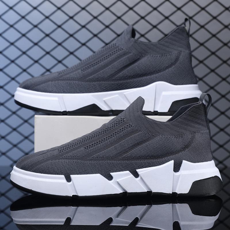 Xia Feizhi Men's Shoes Men's Shoes Platform Socks Mouth Sports Shoes One Pedal Fashion Low-top Men's Casual Shoes