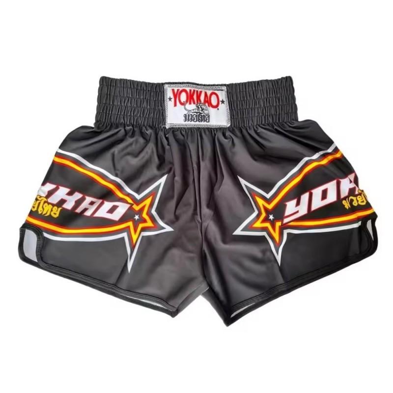 Pantaloni Scurți de Antrenament Box Bărbați Femei Copii Imprimați Arte Marțiale Kickboxing Talie Înaltă Antrenament