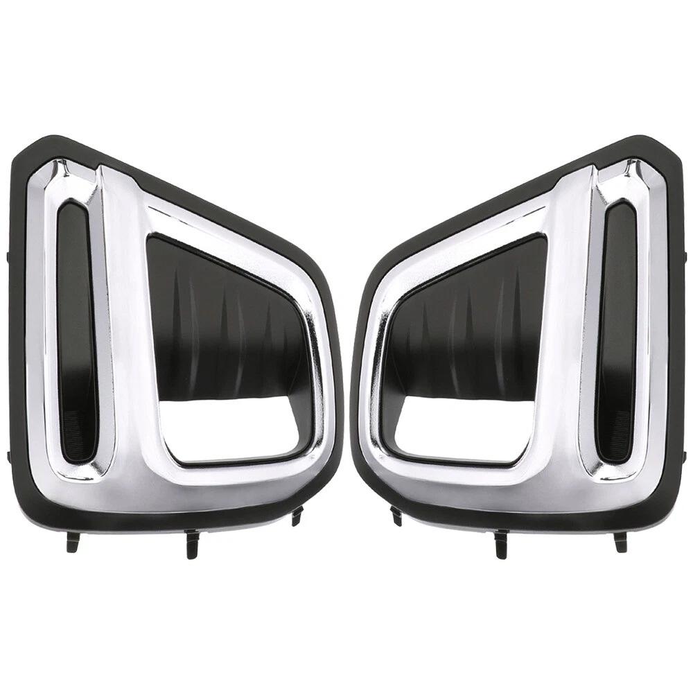 Compatible with 2019-2021 Subaru Forester: Front Fog Light Frame, Bumper Light Trim, and Cover.