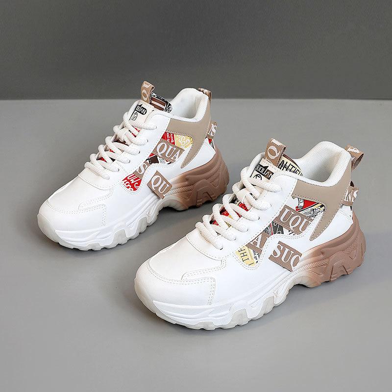 ZY7831 new autumn and winter dad shoes women's shoes Korean version color matching trend heightened platform shoes breathable