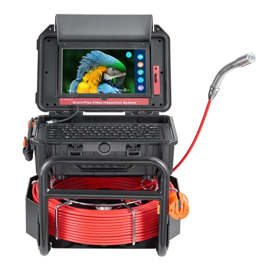 Sewer Camera 165 ft/50m Self-Leveling Drain Camera with 10.1" Touchscreen