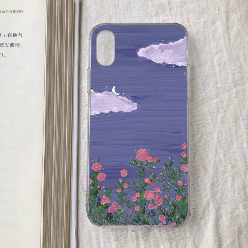 Art Oil Painting Phone Case for iPhone 11 12 13 Mini Pro Max 8 7 6 6S Plus X 5 S SE 2020 XR XS 10 case