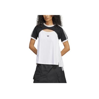 Originals Cali T-Shirt Mode Bequem Lässig Kurzarm T-Shirt Damen Tops Weiß JZ6784