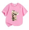 Men's Compression Workout T-shirt, Gothic Red Pink Thorn Print Quick Dry Athletic Short Sleeve Shirt for Gym Running Training Sports Wear