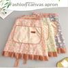 Half-body Apron For Women Linen Cotton Suitable For Kitchen Dining Use Anti-fouling Neatening Storage Waist Skirts