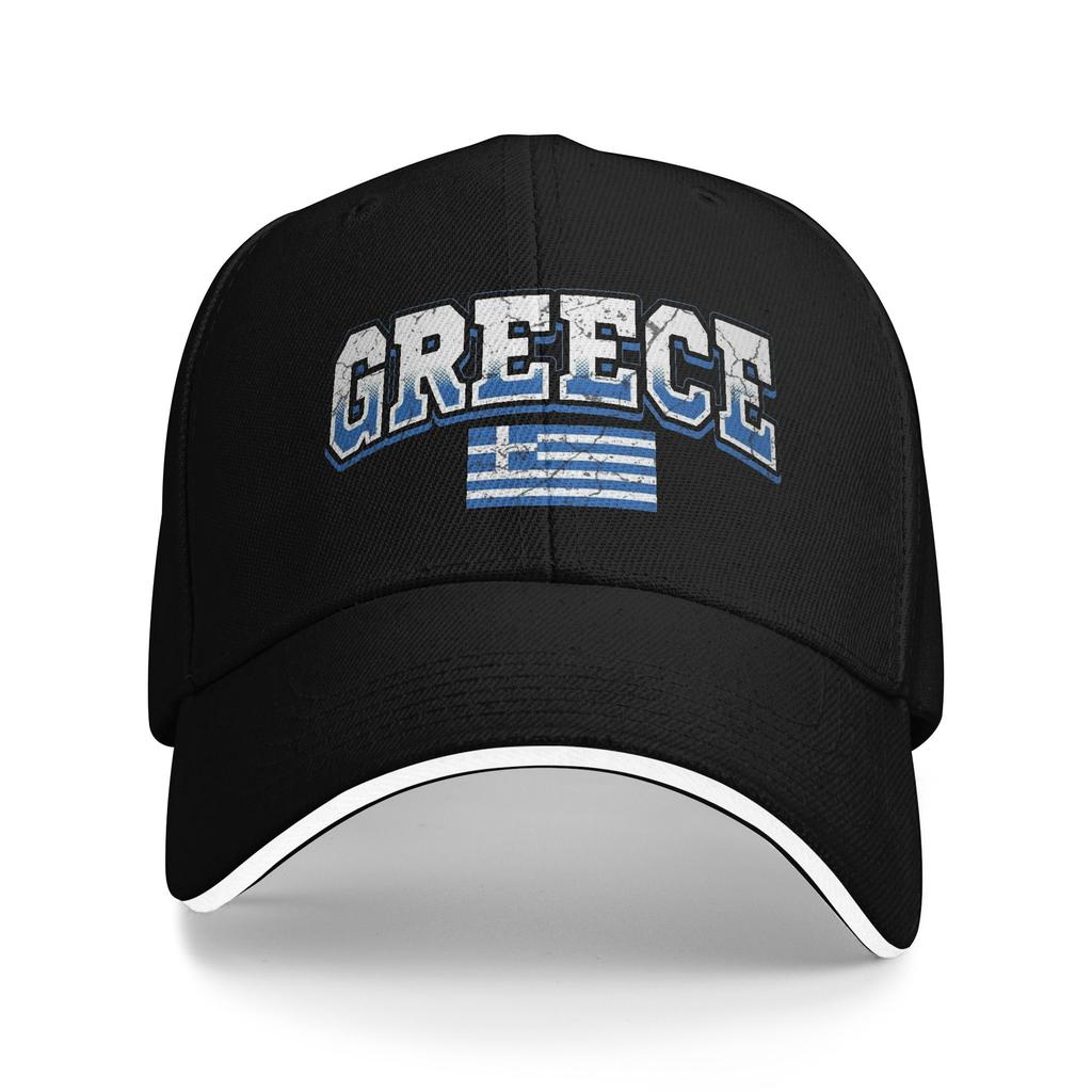 Griechische Flagge Griechenland Hellas Hellenisch Lässige Baseballkappe Wandern Angeln Trucker-Mütze Sommer Herren Damen Stilvolle Baseballkappen