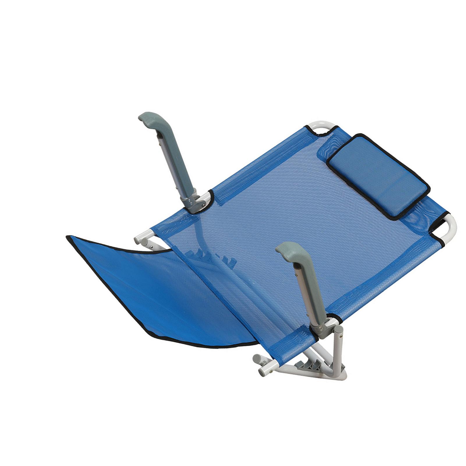 

Регулируемая спинка кровати, портативная складная спинка для сидения с подушкой для головы для пляжа на открытом воздухе, зеленая синий