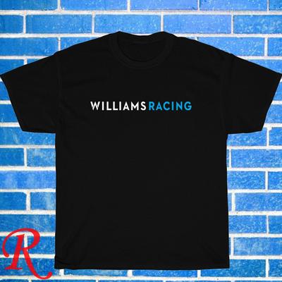 Neu! Williams Racing Team Logo Schwarz Grau Marineblau Weiß Größe S-5XL Unisex T-Shirt