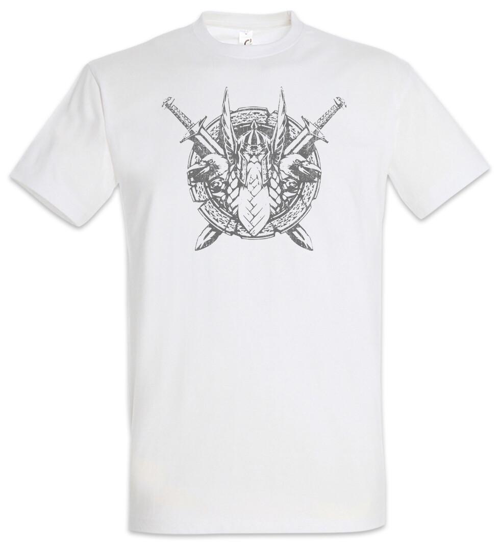 Odhin Ravens I T-Shirt Raven Hugin and Munin Valhalla Valhall Odin Viking- XL
