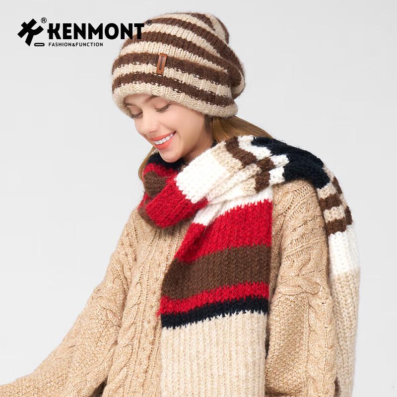 Kenmont Women s Soft Wool Knit Scarf Shawl 30x165cm