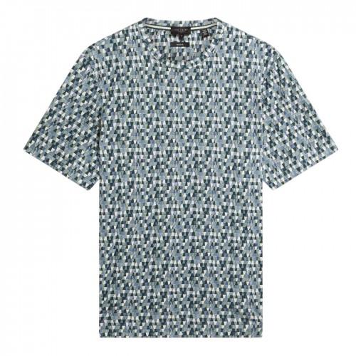 Ted Baker Mens Geo Abstract Regular T-Shirt
