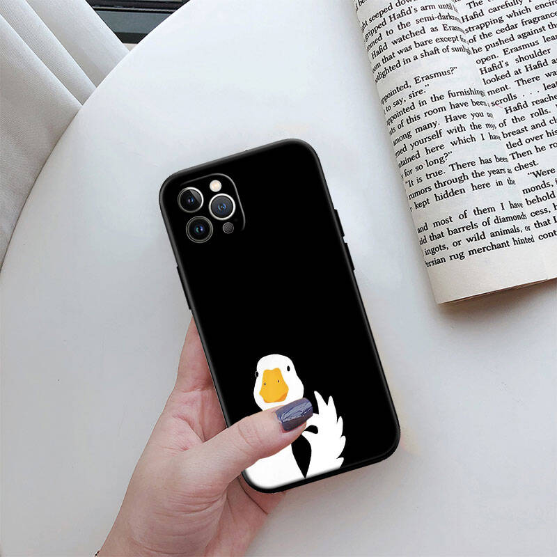 MH52 DUCK Cartoon Phone Shell Case for iPhone 7 8 11 12 13 14 15 16 17 16E XS Pro Max XR X SE Air