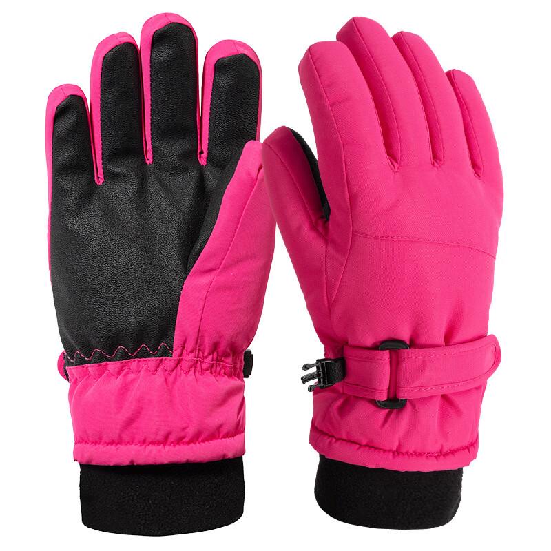 Tingbai Five-Finger Ski Gloves with Wrist Support