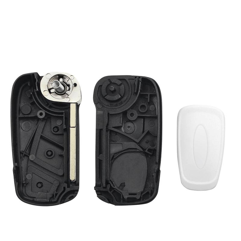 KEYYOU Ny 3-knapps Fällbar Flip Fjärrkontroll Bilnyckel Skal För Ford KA Hållare 2008 2009 2010 2011 2012 2013 2014 2015 2016 Fob Fodral