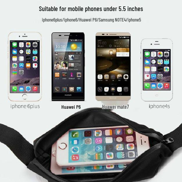 Unisex Waterproof Anti-theft Running & Cycling Waist Bag with Phone Holder
