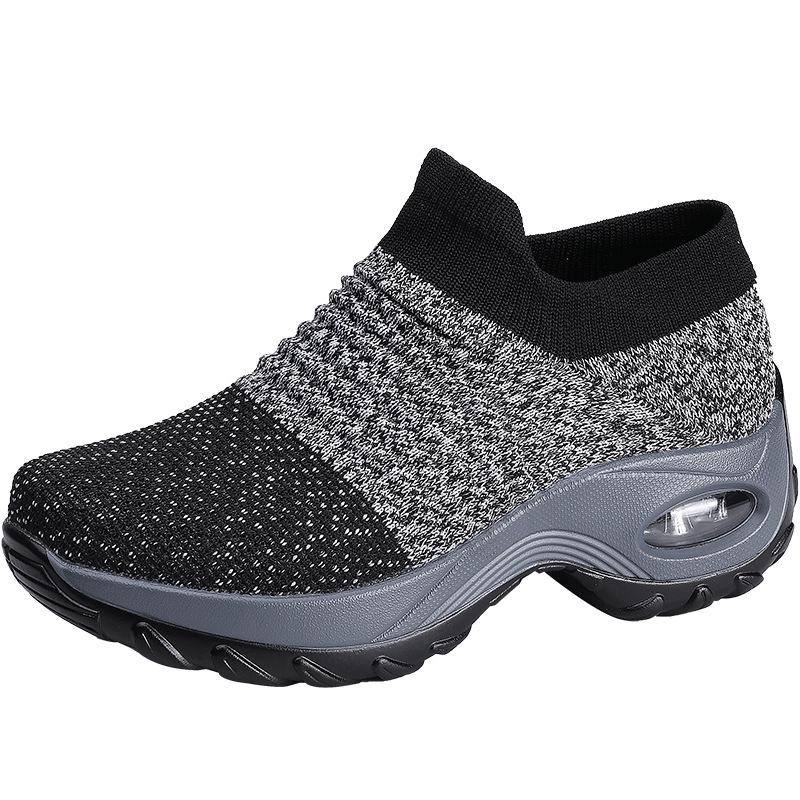 Women's Large Size Slip-On Rocking Shoes with Thick Sole – Lightweight Summer Style