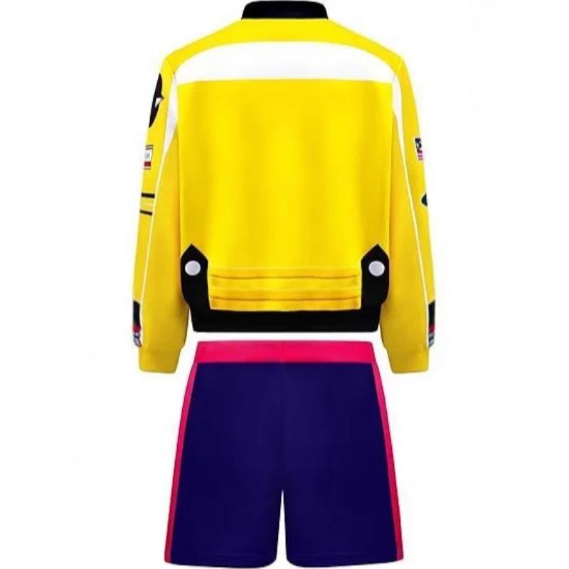 Kids Rumi Cosplay Costume Kpop Demon Hunters Huntrix Coat Vest Pants Wig Suit Girls Dance Clothes Halloween Carnival Roleplay