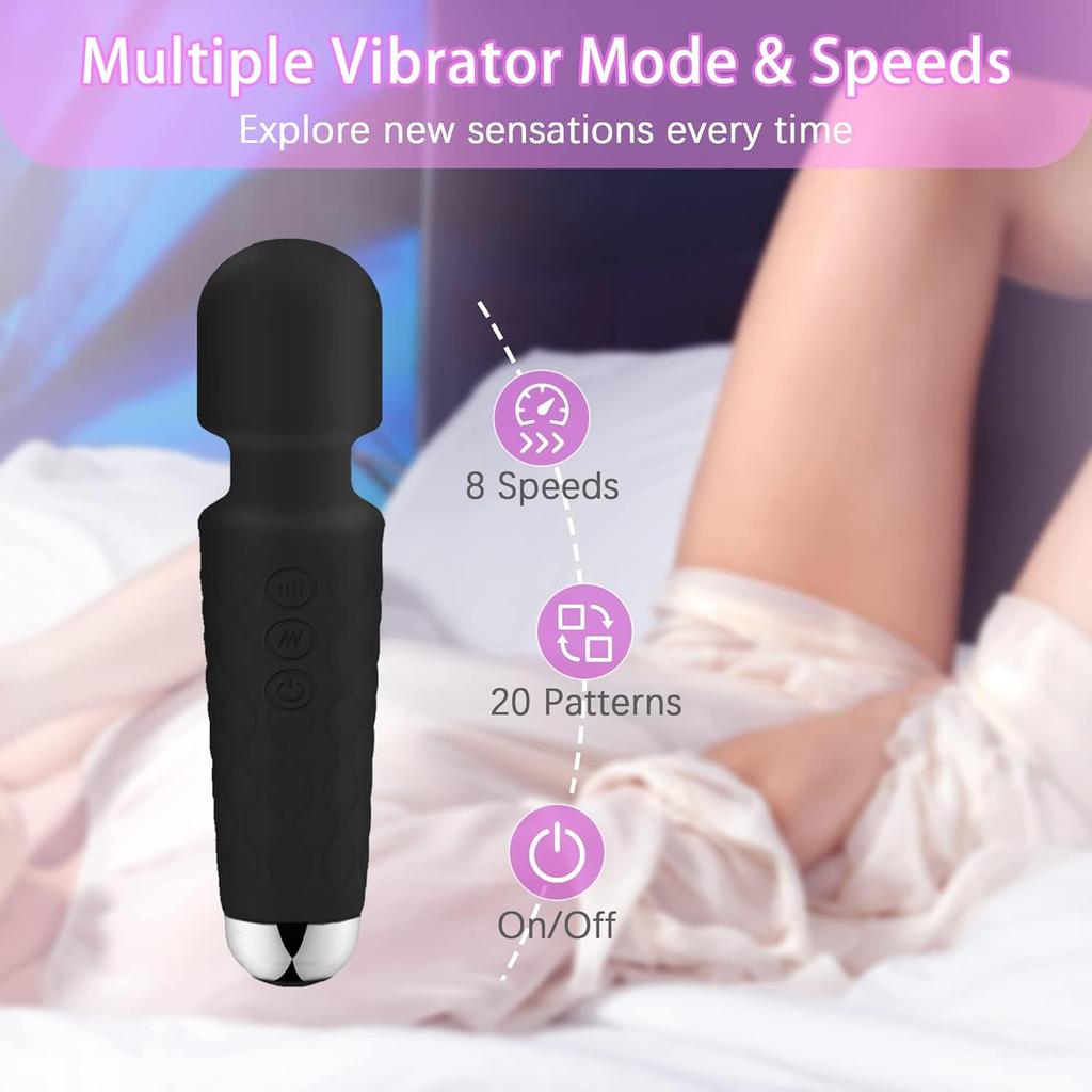 Powerful Handheld Wand Massager 20 Speeds AV Vibrator for Women G Spot Clitoris Stimulator Female Masturbation Adult Sex Toys