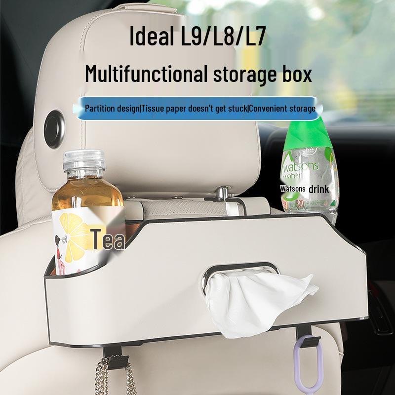 Ideal L7 Car Seat Back Storage Organizer for L9/L8/ONE Models - Interior Accessory