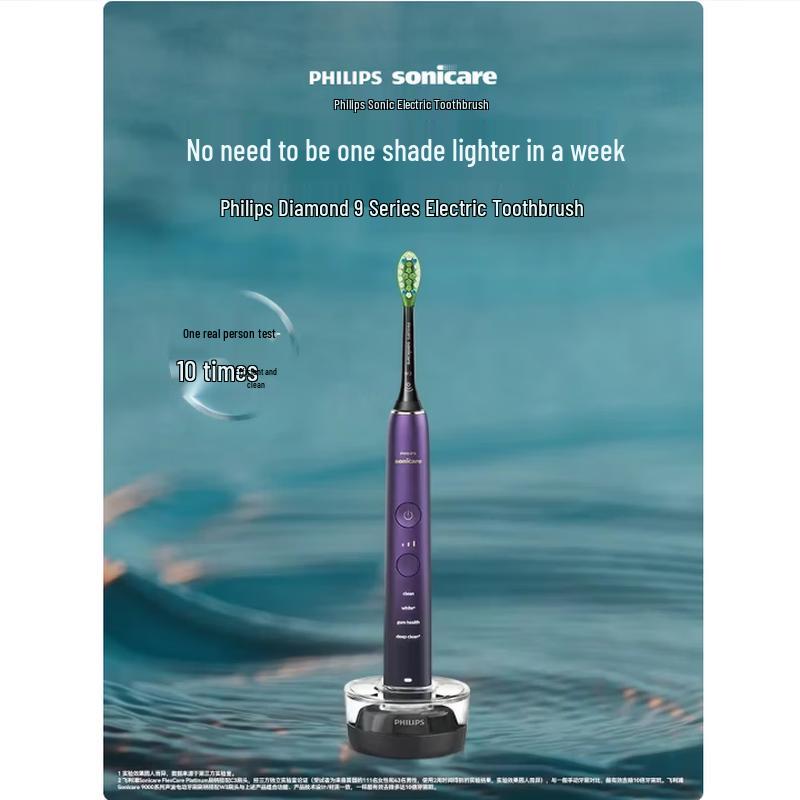 

Philips DiamondClean 9 Series Sonic Electric Toothbrush CN plug (adapter included)