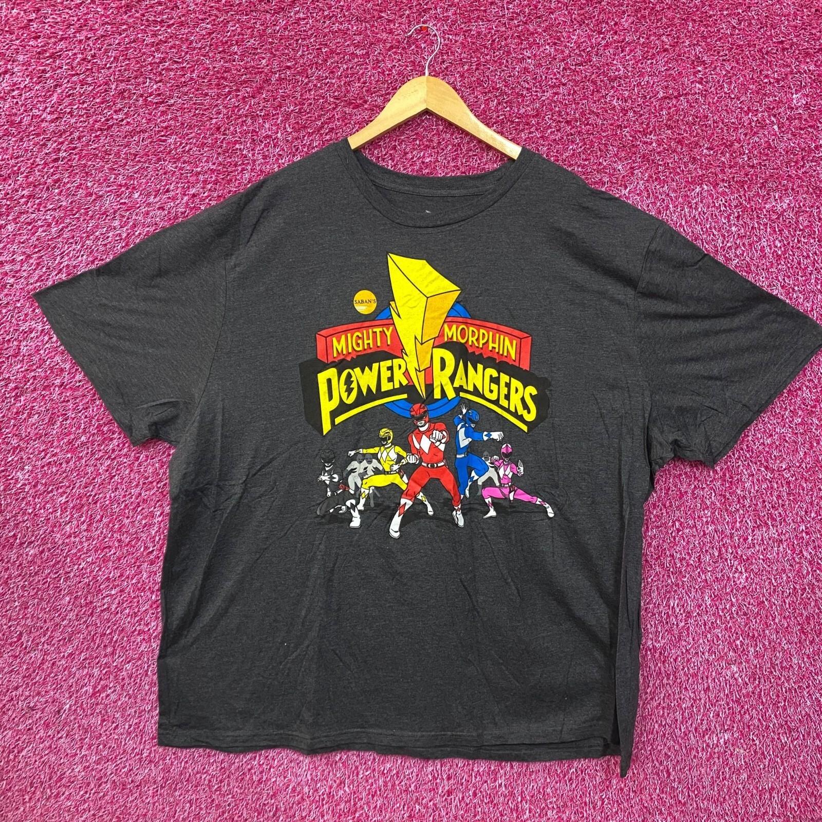 Винтажная футболка Power Rangers Mighty Morphin Cartoon Network ТВ-шоу 5XL 4XL