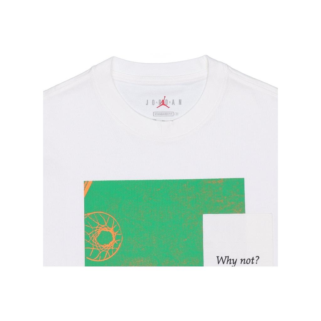 Jordan Why Not? Casual Sports Print Short Sleeve T-shirt Men Tops White DC3248-100