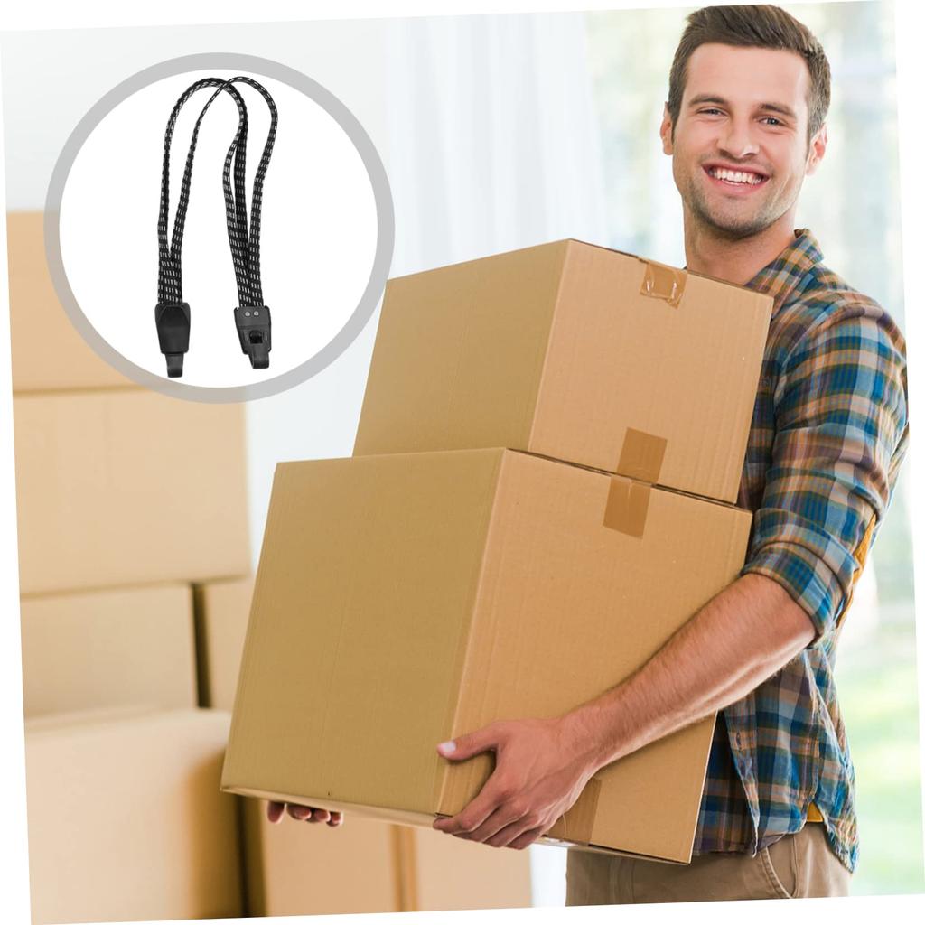 LEDmomo 2 Pcs Bicycle Chest Webbing Bike Binding Device Rear Rack Fastener Chest Luggage Belt Suitcase Cargo Tightening Rope Pedal