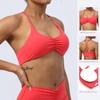 2024 New Arrival Thin Strap Fold Movement Bra Beauty Back Running Workout Training Gathered Indoor Yoga Underwear Top