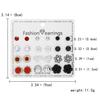 12 Pairs Crystal Rhinestone Flower Stud Earrings Set for Women Jan to Dec Birthstone Piercing Jewelry Accessories