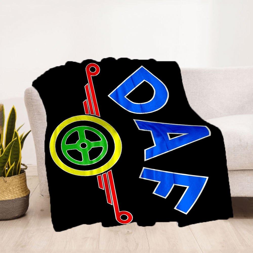 DAF Logo T-Shirt - Officially Licensed ProductBlanket Flannel Throw Blanket for Sofa, Bed, Travel, Camping, Office, Couch, Chair, And Bed Gi